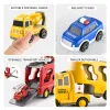 Voitures Temi Diecast Carrier Tamis Toys Cars Engineering Véhicules Excavator Bulldozer Truck Model Set Kids Educational Boys for Toys