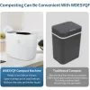 Controle WDESYQF 3in1 Smart Food Waste Disposer, Electric Kitchen Composter, Capaciteit aanrecht composter, binnenkeuken Bak