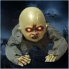 Décoration Baby Cling Party Animated Zombie Scary Ghost Babies Doll Haunted Halloween Decor Props Supplies Y201006 DROP DIVRI une