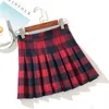 Plaid Women Mini Jupe Summer A-line Femme plissée décontractée haute taille Girls Streetwear Étudiant Skirts 240418