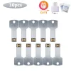 Unidades 10 piezas/lote Metal USB USB Flash Unidades USB 2.0 Flash Pen Drive Memoria Stick 4GB 8GB 16GB 32GB 64GB 128GB Logotipo personalizado U Disco para regalo