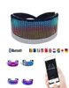 Original App Control Cyberpunk LED Smart Glasses Multicolored For Party Light Up Diy Message Image Magic Bluetooth Glowling Glasse7666206