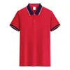 Polo personnalisé Men Men d'été Mentils Coul Couleur Couleur Polo Business Vêtements Luxury Men Tee Shirt Print 240407