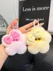 Echte echte Rex Rabbit Fur Star Schlüsselbeutel Charme Bag Accessoires Telefon Geldbeutel Anhänger Kinder Puppenspielzeug Geschenk