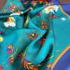 Scarves Silk Square Scarf Women Neck Hair Tie Band Beach Hijab Kerchief Head Headbands Bandana Female Foulard 70cm