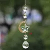 Figurki dekoracyjne 1PCS Crystal Suncatcher Ball Prisms ręcznie robiony tęczowy producent wiszący wisienki