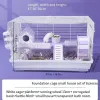 Små djurförsörjningsburar Pet Hamster Cage Acrylic transparent överdimensionerad dubbel däck villa lämplig för marsvindjur som matar b ottbq