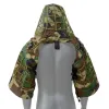 Conjuntos/trajes Fundación de traje Ghillie Rocotactical Hecha de Ripstop Fabric Camuflage Tactical Sniper Coase Viper Cape CP Multicam/Woodland