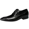 Chaussures habillées Crocodile motif pour hommes