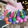 Accessori per capelli 2 pezzi adorabili palla colore ragazze elastiche bande elastiche bambini principessa bambini legami per bambini