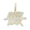 Colliers pendentifs Prix d'usine Hustle Luck Letter Collier Femmes de haute qualité Men Iced Out Zirconia Hip Hop Fashion Gift Bijoux DROP DHXQ1