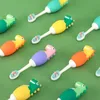Kids Cartoon Toothbrush Soft Bristles and Anti Slide Handle Stand-up Bottom Safe and Fun Teeth Cleaning Oral Care Eco Friendly