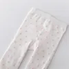 Strumpfhosen 012 m Neugeborene Baby Girls Strickstrümpfe für Mädchen Baumwolldrucken Kinder -Strumpfhosen für Mädchen lässig Kleinkind Strumpfhosen Spring