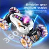 Cars 4WD RC Drift Car With Music Led Lights 2.4G Gesture Radio Remote Control Spray Stunt Car 360° Rotating Climbing Car Toys Gift