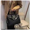 Handtasche Handtaschen Litchi Muster Platin Horizontal quadratisch massiv groß weich