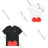 Luxury Commes des garcon T-shirt tshirt tee Designer Red Heart Comes Casual Loose Cotton Women Shirts Comes des Garcon High Quanlity Tshirts Fasion broderie 460