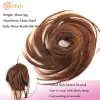 Chignon Chignon Meifan Synthetic bandy Braid Chignon Rubber Bail Cabelo natural Fake Hair Bun Clipe Curly Scrunchie in Hair Tails