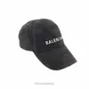 Baseball Cap Designers Hats Luxurys sportstil Baseballcaps Hat Gift Blnciaga Embroiled Logo Hat - Destroyed Black WL