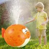 Kids Sprinkler Fun Summer Sprinkler Puffer Fish Sprayer Water Spray Ball Water Balloons Toys Iatable Outdoor Splash Games 240416