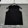 Rhinestone Letter Knitted Vest Designer Shirts For Women Croptop Summer Tanks Top Slim Sleeveless Shirt