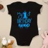 One-Pieces My 1st Birthday 2024 Pattern Baby Boy and Girl Clothes Onesies Cotton Popular Family Party Gift Newborn Bodysuits Fast Delivery