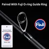 Rod de pêche Linnhue Ts Fuji Guide Lure Terne 1.68-2,7m 2/3 Section Fibre de carbone Light Spinning Roding Baitcasting Rod Gift Cover 240415