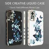 Casos de telefone celular Aurora Butterfly Luxury Plating Phone Case para Redmi Note 11 Pro Plus 12Pro Plus 11 11S 10 Pro 12 9S 8 Cover Pro D240424