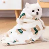 犬のアパレルペット衣類猫犬秋冬漫画テディベアプリント猫ケープ眠っている小さなアクセサリー