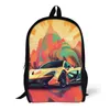 Zaino potente auto sportiva neo fauvism copertina art poliestere zaini quotidianamente