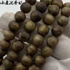 Strand Green Qinan Agarwood Bracelet com 108 Hainan Old Raw Wood Buddhist Beads Casal Rosary