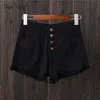 Sean Tsing S-6xl Plus Współmelom dżinsy szorty z wysokim paskiem kieszenie na guziki futra rozryte dżinsowe spodnie modne letnie dna 240418