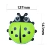 Heads Cartoon Ladybug Toothbrush Holder Wall Mounted Remote Control Shelf Household Toothbrush Toothpaste Holder Container Accessories