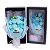 Wreaths Decorative Soap Rose & Flowers Bundle Creative Gift Box Mothers Day Valentine Birthday Flower Drop Delivery Home Garde Dhcpn