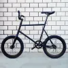 Fahrrad 20 Zoll Fixes Zahnrad Fahrrad Retro -Stahl Silber Elektroplierrahmen Ein -Geschwindigkeits -Straßenrad mit Rädern mit kleinem Durchmesser und V -Bremsen