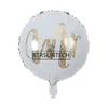 Party -Dekoration 500pcs 18 Zoll Briefballons Gold Glitzer Herr Frau White Foil Hochzeitstag Braut