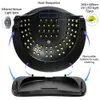 320W High Power UV LED -nagellampa för manikyr 72LEDS Geltorkningsmaskin med stor LCD -touch Professional 240415