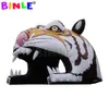 4mlx4.3mwx3.6mh (13.2x14.1x11.8ft) Oxford animal têtes Tipnel de football tigre gonflable pour décoration d'événement sportive Mascotte porte d'entrée porte