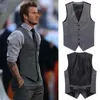 2024 Brand Suit Vest Men Jacket ärmlös Vintage Fashion Spring Autumn Plus Size Waistcoat Chaleco Traje Hombre Wedding 240415