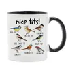 Nice seins tast 11oz en céramique Coffee Bird Regarder les passionnés POGRAMENT