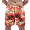 Swimwear féminin pour hommes Lacet Up Pocket Pocket Spring Swim Trunks Board Shorts 40 Mesh Ananas Men