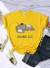 Benötigen Sie mehr Schlaf Cartoons Bären Frauen T -Shirt Street Plus Size Top Fashion Hip Hop Freizeitkleidung Persönlichkeit Frau Kurzarm 240412