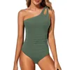 Swimwear Women's Retro Solid One Piece Femme Summer TUNIC HOLODSUSuit 2024 Batterie de baies de plage Traje