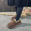 Scarpe casual Koznoy 3cm 2024 in pelle scamosciata di mucca vera pelle Mary jane preppy girl peluche invernale piattaforma calda a cuneo da donna slitta