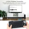 Contrôle E30 Clavier sans fil de 2,4 GHz avec un clavier à télécommande de roue de défilement de souris trackball pour Android TV Box Smart TV PC Notebook