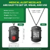 Necklaces Engraved QR Code Medical Alert ID Pendant Necklace for Men Women Kids Stainless Steel ICE Dog Tag Jewelry