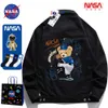 NASA Co Branded Denim Jackets for Men's Spring and Autumn Season New Fashion Brand Couple Loose Casual Coat for Women's Top Spring PQK