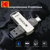 Azionamenti 2pcs Kodak USB Flash Drive Metal USB 3.2 Pendrive 64 GB Tipo C OTG 64 GB Landyard per Keys CLE USB per smartphone