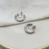 Boucles d'oreilles fausses assemblées de couleur dorée géométrique rond Clip Cliptes Moucles d'oreilles non percées bijoux en métal Simple Mouelle d'oreille simple