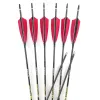 Arrow Arroy Caballa Caza de flecha 500 600 700 800 900 30 pulgadas EJE PAVULS VATES RECURVE BOW ARROLES