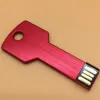 Drives 10pcs/partia za darmo Dostosuj logo USB Klucz Flash Klawisz Metalowa USB Pióro pamięci Stick Pamięć 32 GB 16GB 16GB 4 GB 64 GB USB 2.0 Pendrive
